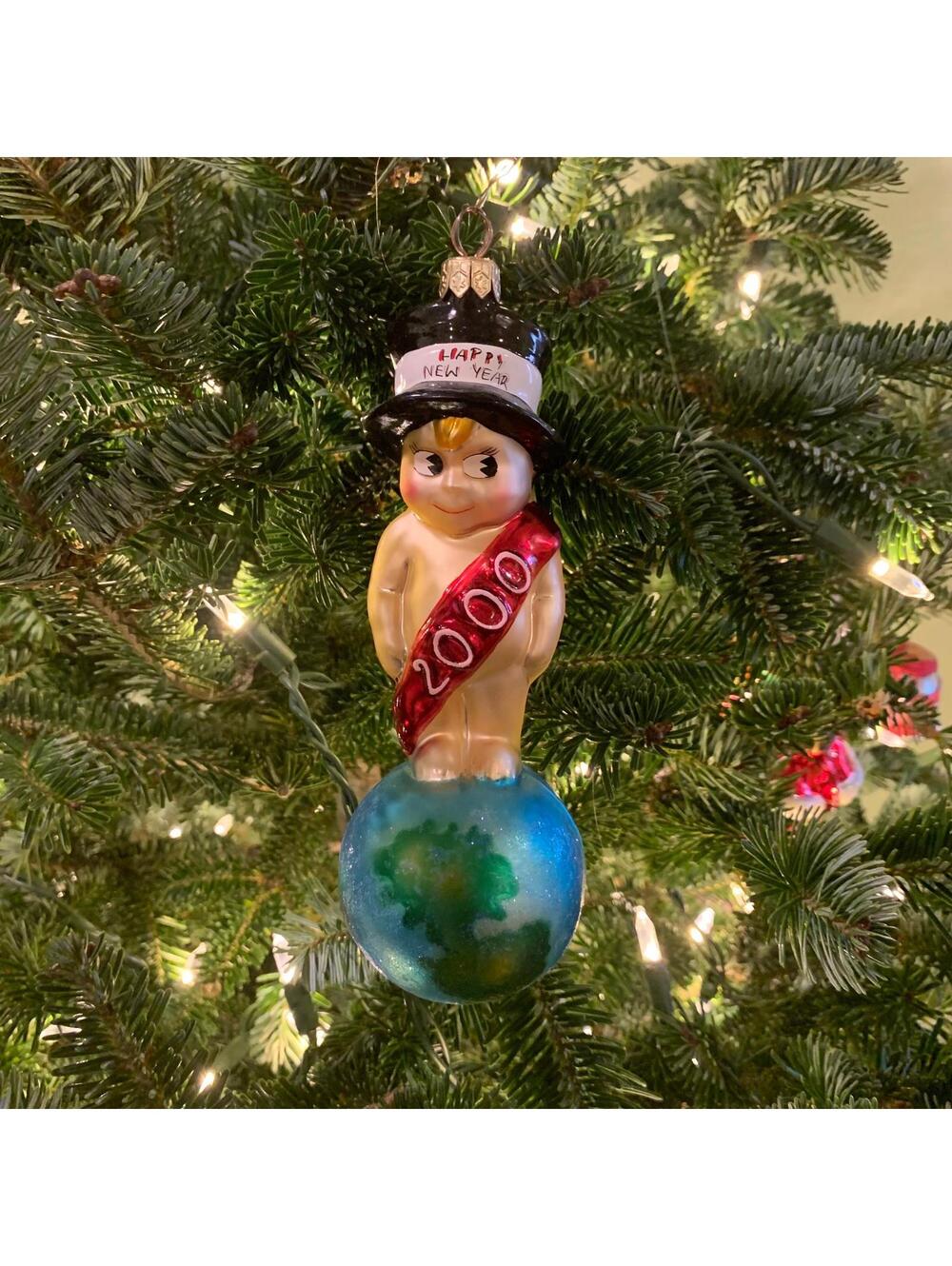 Radko “Millenium Munchkin” Blown Glass Hand Painted Christmas Ornament -  1999